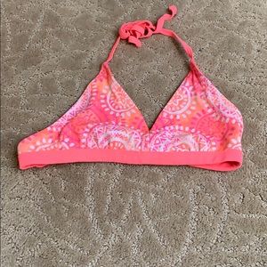 pink bathing suit top (justice; 12)